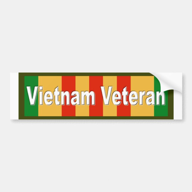 Vietnam Veteran Bumper Sticker (Front)