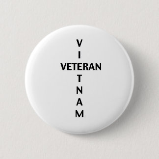Vietnam Veteran Cross (Button) 2 Inch Round Button
