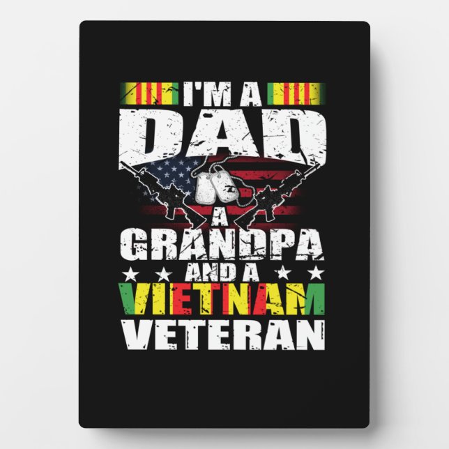 Vietnam Veteran Dad Plaque (Front)