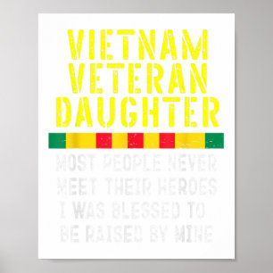 Vietnam Veteran Daughter Raised By My Hero War Vet Poster