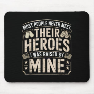Vietnam Veteran Daughter Raised Eagle Badge Most Mouse Pad