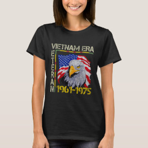 Vietnam Veteran Era 1961 1975 Memorial Flag T-Shirt