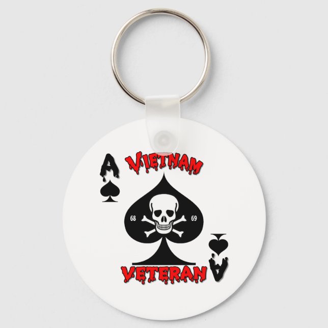 Vietnam Veteran gifts 68-69 Keychain (Front)