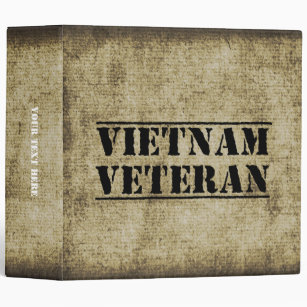 Vietnam Veteran Military Vet Soldier Binder