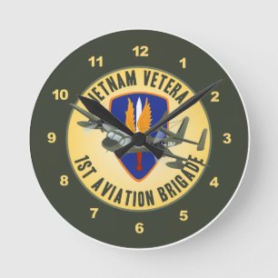 Vietnam Veteran Mohawk Round Clock