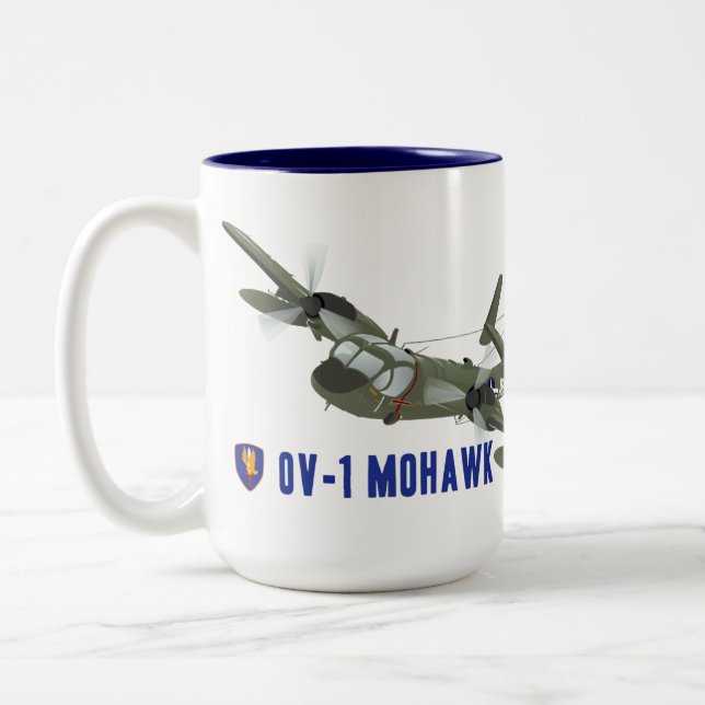 Vietnam Veteran Mohawk Two-Tone Coffee Mug (Left)