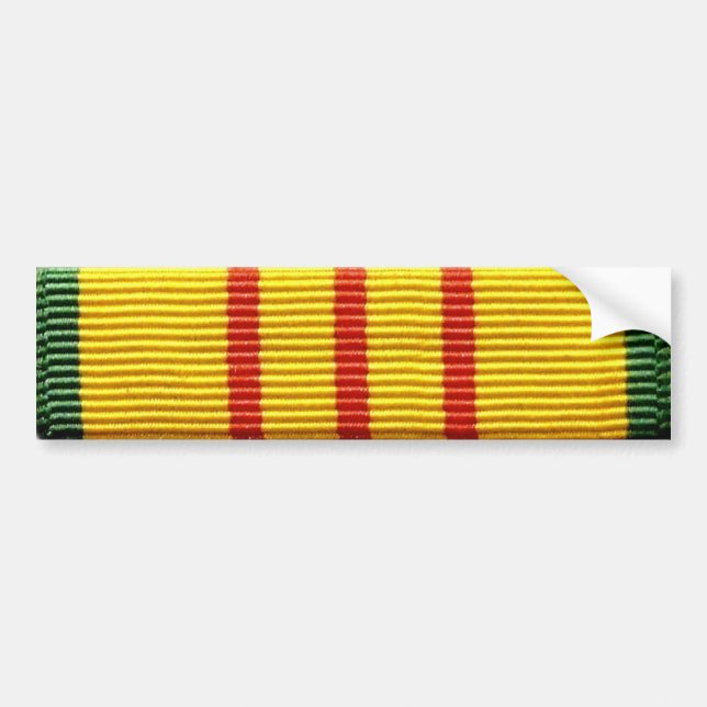 Vietnam veteran service ribbon bumper sticker (Front)