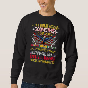 Vietnam Veteran Tees Goddaughters Proud Vet Godmot