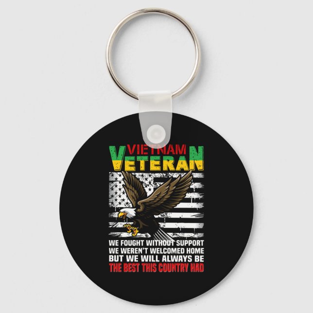 Vietnam Veteran We Will Always Be The Best This Co Keychain (Front)
