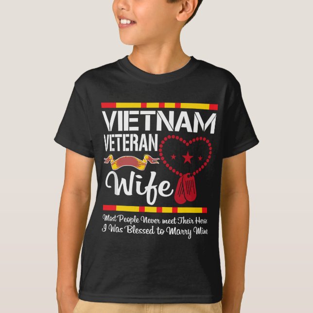 Vietnam Veteran Wife T-Shirt (Front)