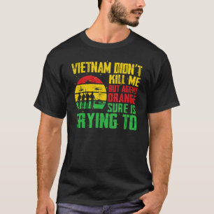 Vietnam Veterans Day Orange Agent Victims Retired T-Shirt