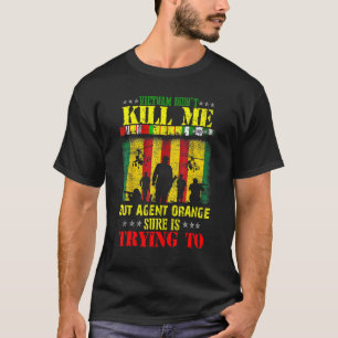 Vietnam Veterans Day Orange Agent Victims Retired T-Shirt