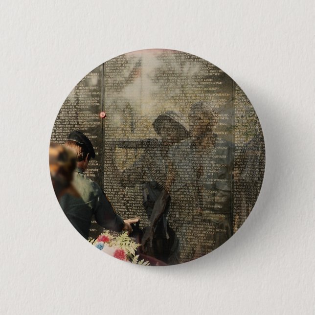 Vietnam Veterans' Memorial 2 Inch Round Button (Front)