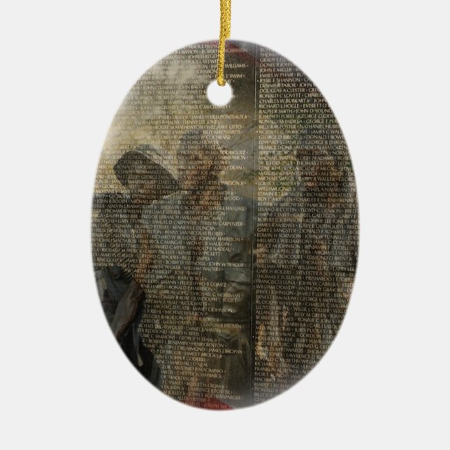 Vietnam Veterans' Memorial Ceramic Ornament (Front)