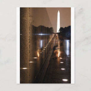 Vietnam Veterans Memorial Wall Photo Postcard