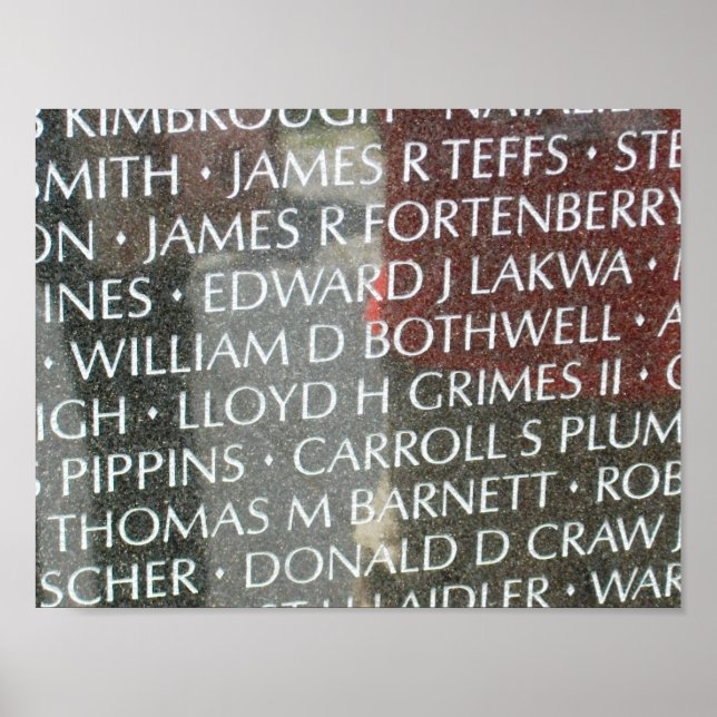 Vietnam Veterans Memorial Wall Poster (Front)