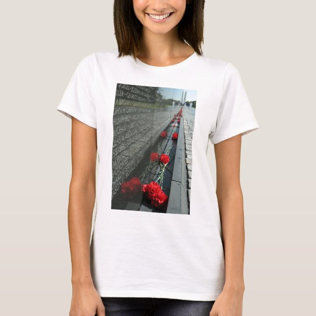 Vietnam veterans Memorial Wall T-Shirt (Front)