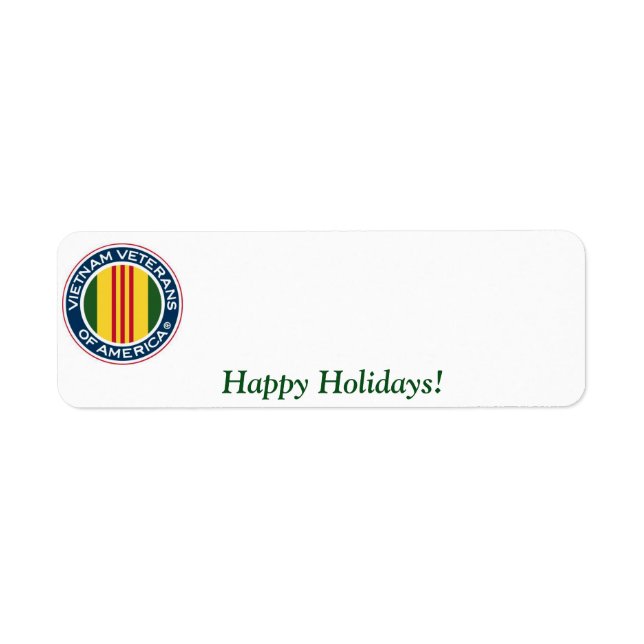 Vietnam Veterans of America Holiday Label #2 (Front)
