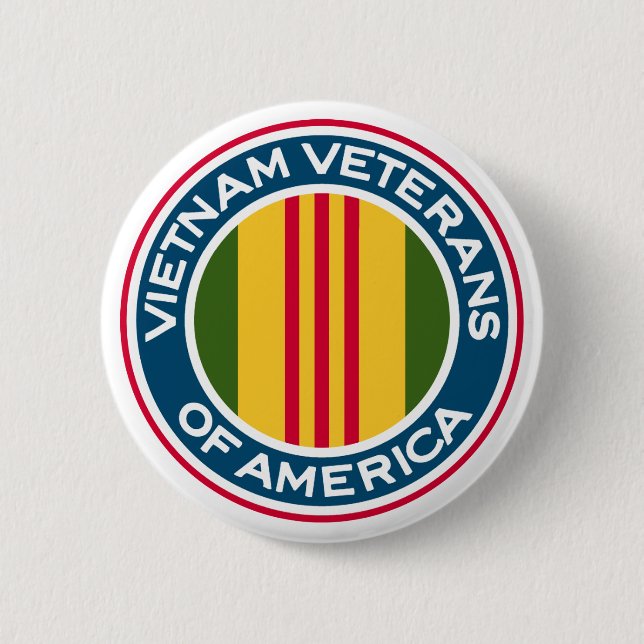 Vietnam Veterans of America Logo 2 Inch Round Button (Front)