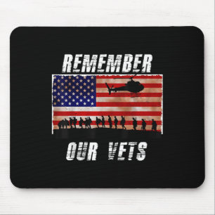 Vietnam Veterans Remember Our Vets Memorial Day T Mouse Pad