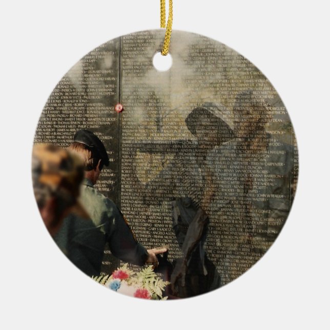 Vietnam Veterans' Tribute Ceramic Ornament (Front)