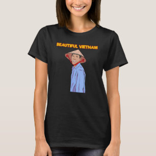 Vietnam Vietnamese Farmers Rice Fields Flag Viet P T-Shirt