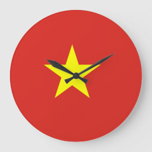 Vietnam (Vietnamese) Flag Large Clock
