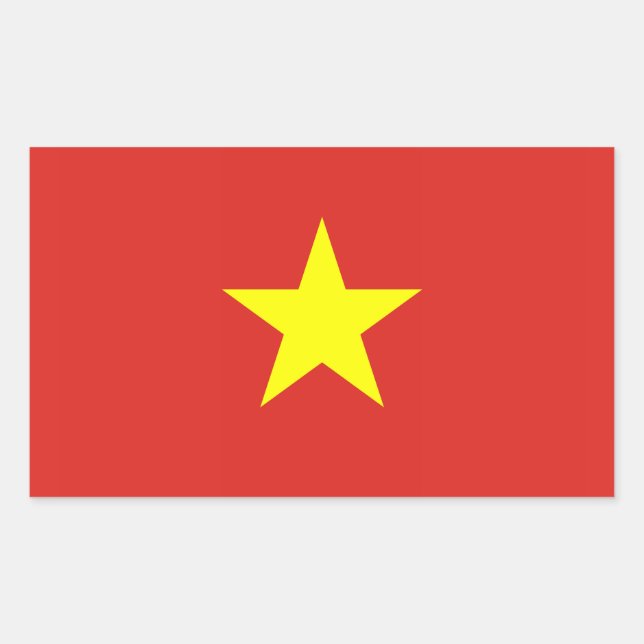 Vietnam – Vietnamese Flag Sticker (Front)
