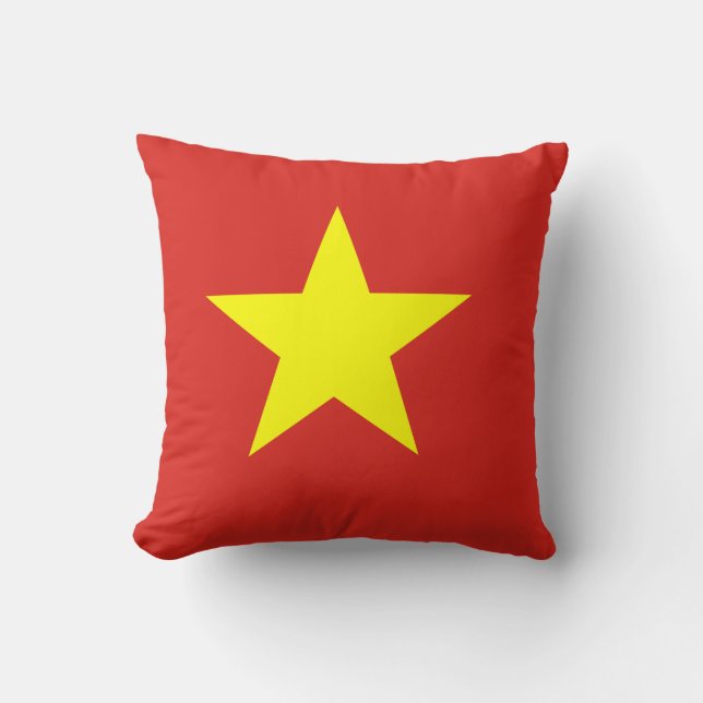 Vietnam (Vietnamese) Flag Throw Pillow (Front)