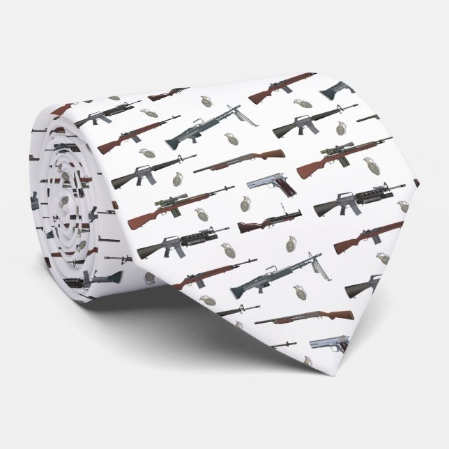Vietnam War American Weapons Tie (Rolled)
