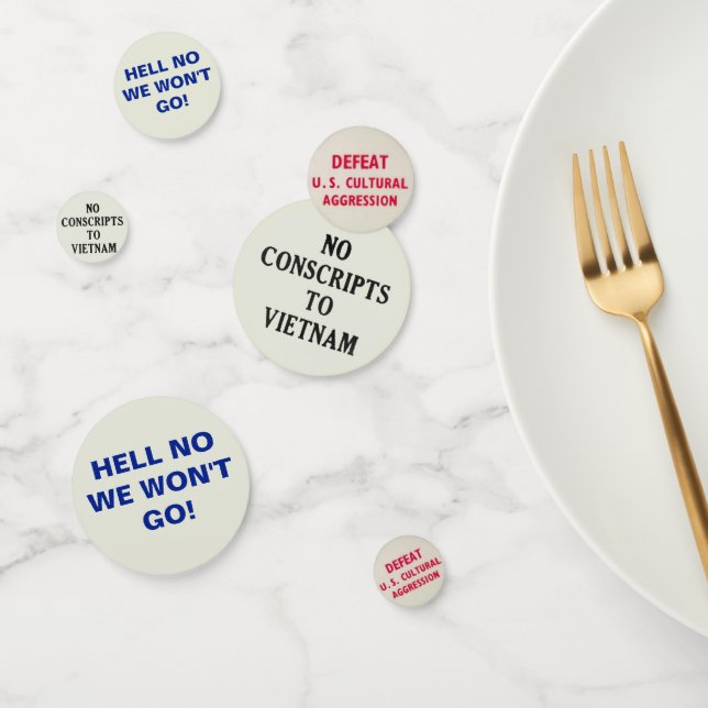 Vietnam War Protest Slogans Confetti (Group)