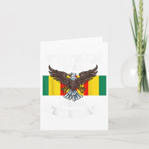 Vietnam War Proud Veteran  Card