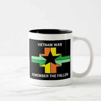 VIETNAM WAR - REMEMBER THE FALLEN Two-Tone COFFEE MUG