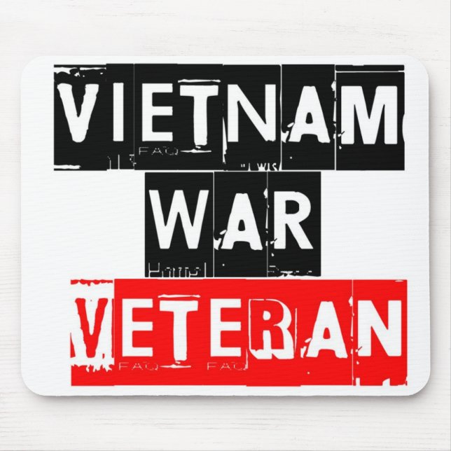 vietnam war veteran mouse pad (Front)