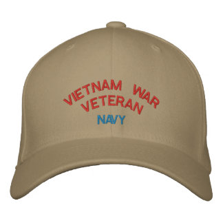 VIETNAM WAR VETERAN, NAVY EMBROIDERED HAT