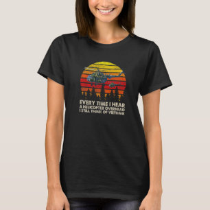 Vietnam War Veterans I Still Think Of Vietnam Memo T-Shirt