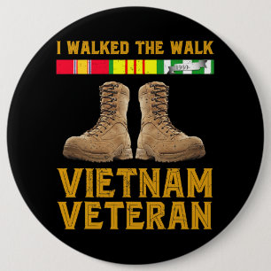 Vietnam War Vietnam Veteran Us Veterans Day 185 6 Inch Round Button