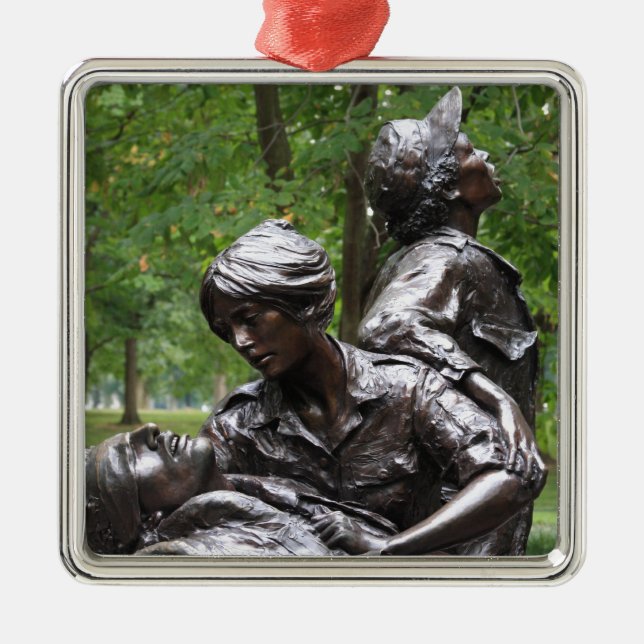 Vietnam Womens Memorial Metal Ornament (Front)