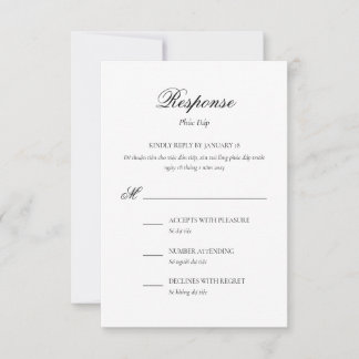 Vietnamese Bilingual Response Card