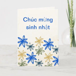 Vietnamese Birthday Card