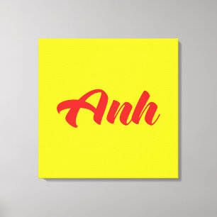 Vietnamese Brother - Anh ~ Tiếng Việt Language Canvas Print