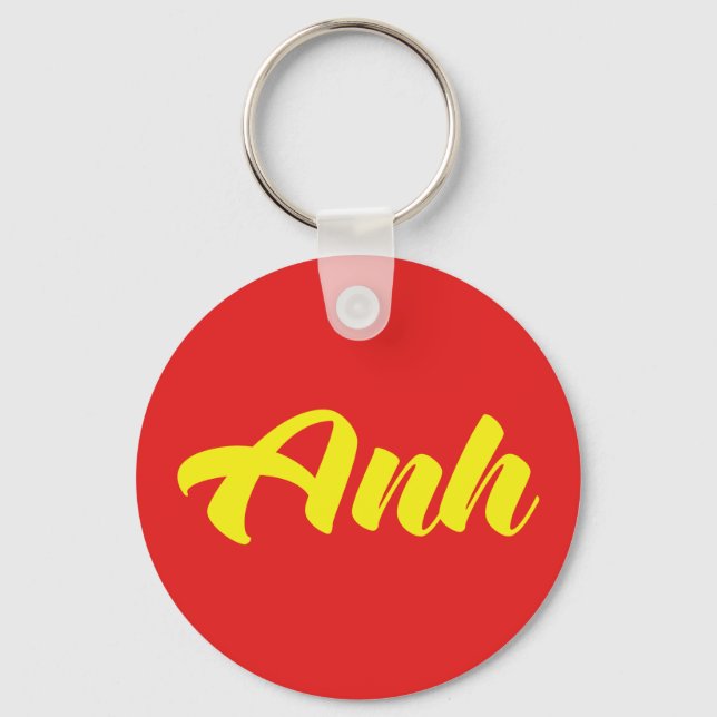 Vietnamese Brother - Anh ~ Tiếng Việt Language Keychain (Front)