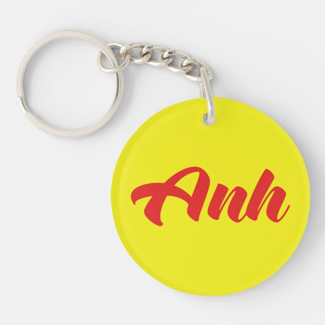 Vietnamese Brother - Anh ~ Tiếng Việt Language Keychain (Front)