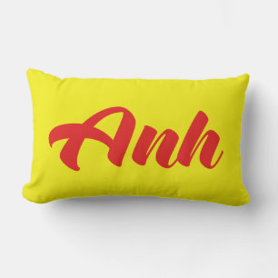 Vietnamese Brother - Anh ~ Tiếng Việt Language Lumbar Pillow