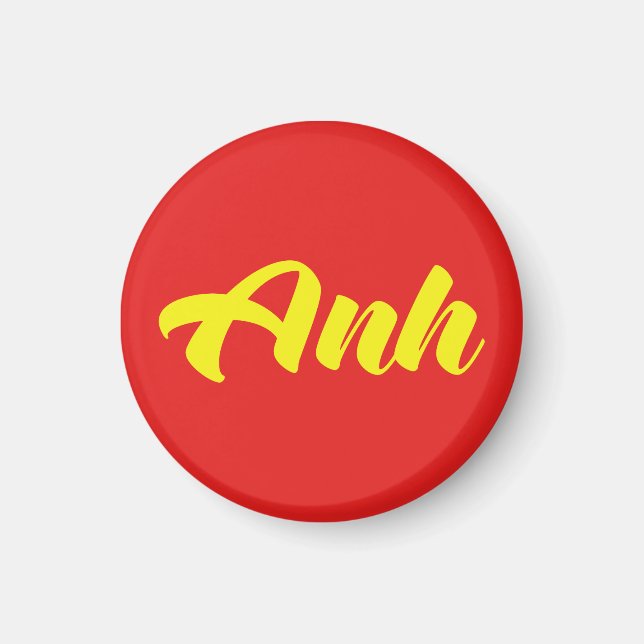 Vietnamese Brother - Anh ~ Tiếng Việt Language Magnet (Front)