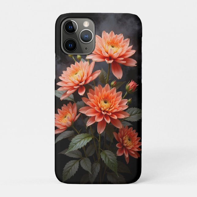 Vietnamese Chrysanthemum on the Moon Case-Mate iPhone Case (Back)