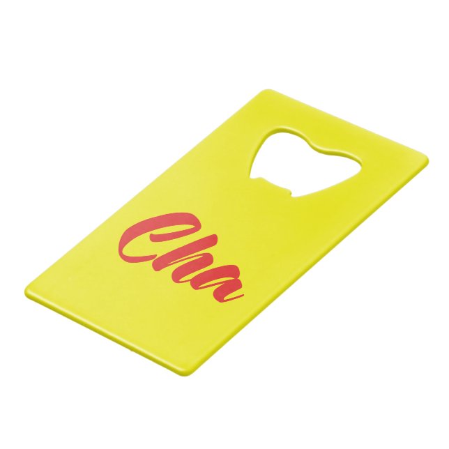 Vietnamese Father - Cha ~ Tiếng Việt Language Credit Card Bottle Opener (Front Angled)