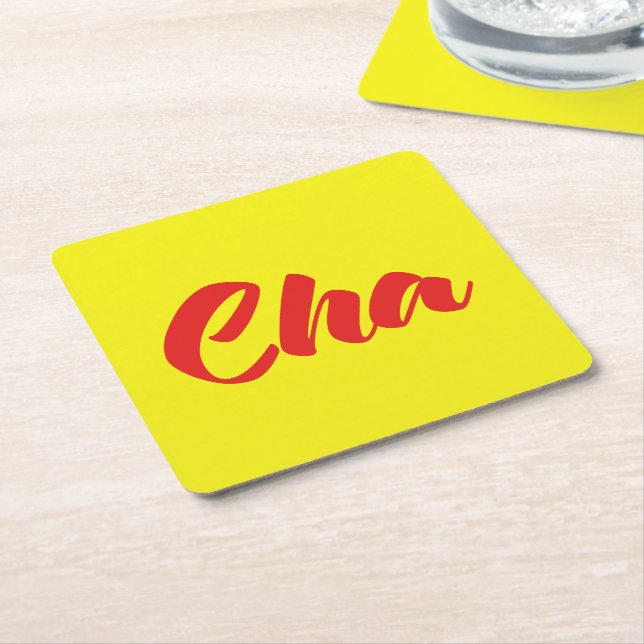 Vietnamese Father - Cha ~ Tiếng Việt Language Square Paper Coaster (Angled)