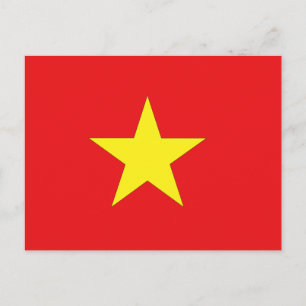 Vietnamese Flag Postcard
