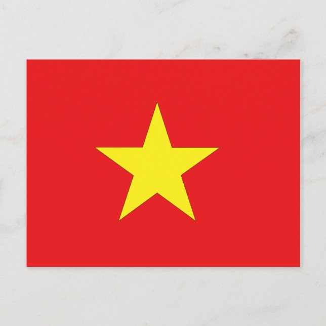 Vietnamese Flag Postcard (Front)